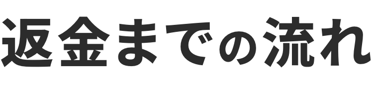 返金までの流れ